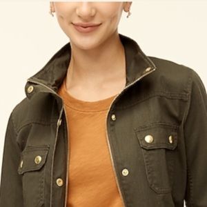 Classic J Crew -Resin coated twill field jacket